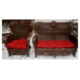 2 Piece Wicker Set