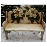 Bench w/ Floral Motif