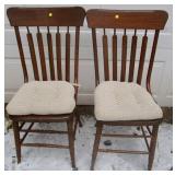 Pair of Arrow Back Chairs