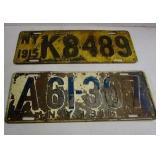 1915, 1916 NY License Plates