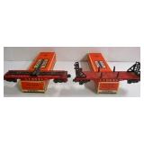Lionel Flat Cars w/ Boxes