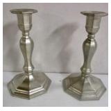 Pewter Candlesticks