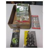 large quantity of fishing baits