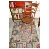 Chair & Hooked Rug