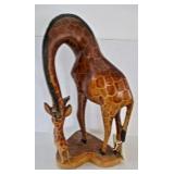 giraffe carving