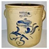 S. Hart Fulton NY- 4 Gallon Crock