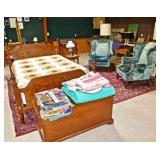 Tiger Maple Bed & Stand