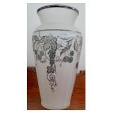 silver overlay vase