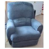 blue recliner