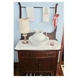 washstand w/ towel bar
