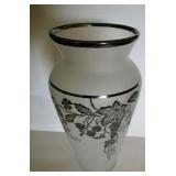 Silver overlay vase