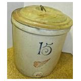 15 Gallon Crock w/ Dual Spouts