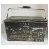 Tin Advertising Box w/ Handle