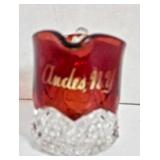 Andes,NY Souvenier Glass
