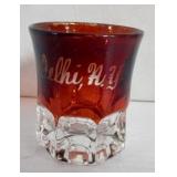 Delhi, NY Souvenier Glass