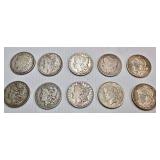 10 Silver Dollars-Lot # 2 