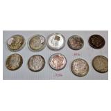 10 Silver Dollars-Lot # 1