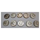 10-1964 Kennedy Half Dollars