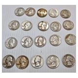 20 Washington Quarters