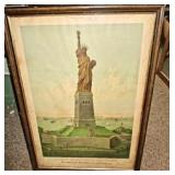 1883 Statue Of Liberty Lithograph