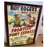 Framed Roy Rogers Movie Poster