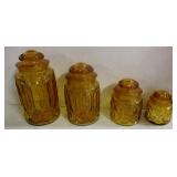 Amber Cannister Set