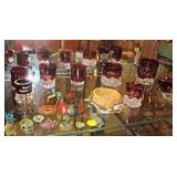 Ruby Souvenier Glass