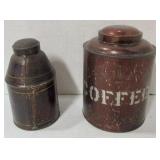 Early Coffee Canisters