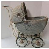 Wicker Baby Buggy