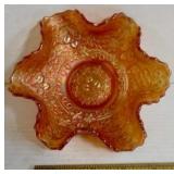 Marigold Patterned Carnival glass