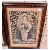 Framed Currier & Ives Print