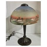 Reverse Painted Lamp