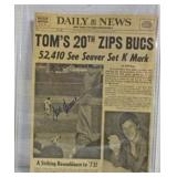 Tom Seaver Autographed Daily News Cover