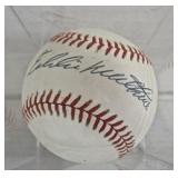 Eddie Mathews Autographed Baseball