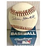 Dixie Howell Autographed Baseball