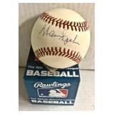 Warren Spahn Autographed Baseball