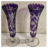 Purple Cut Vases