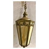 Victorian Slag Glass Hall Fixture