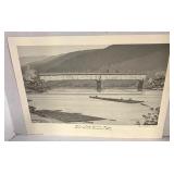 Signed Ward Hermann Print- Fishes Eddy Bridge