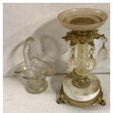 Glass Basket & Stand