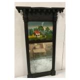 Reverse Painted Mirror