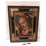 Framed Madonna Oil Painting 