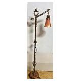 Rembrandt Genie Lamp w/ Art Glass Shade