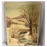 Oil Painting signed A.V. Rosall 1953