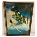 Maxfield Parrish Print "Dinky Bird" 