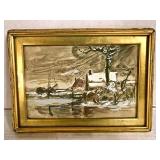 Small Signed Oil On canvas