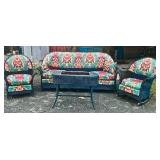 4 Pc. Lloyd Loom/ Wakefield Wicker Set