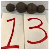 Civil War grape shot cannon balls