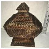 Tramp Art Pedestal Box