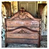 3 Pc. Walnut Marble Top Bedroom Set